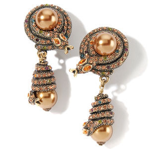 Heidi Daus Captivating Coil Snake Pierced Earrings
